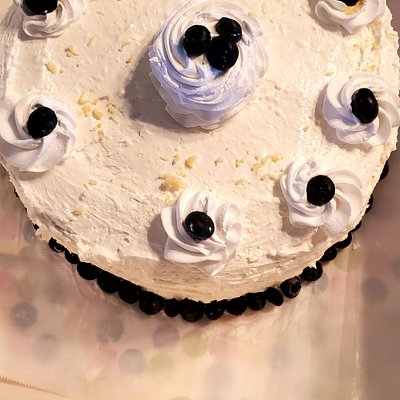 Blueberry Lemon Creme Cake 