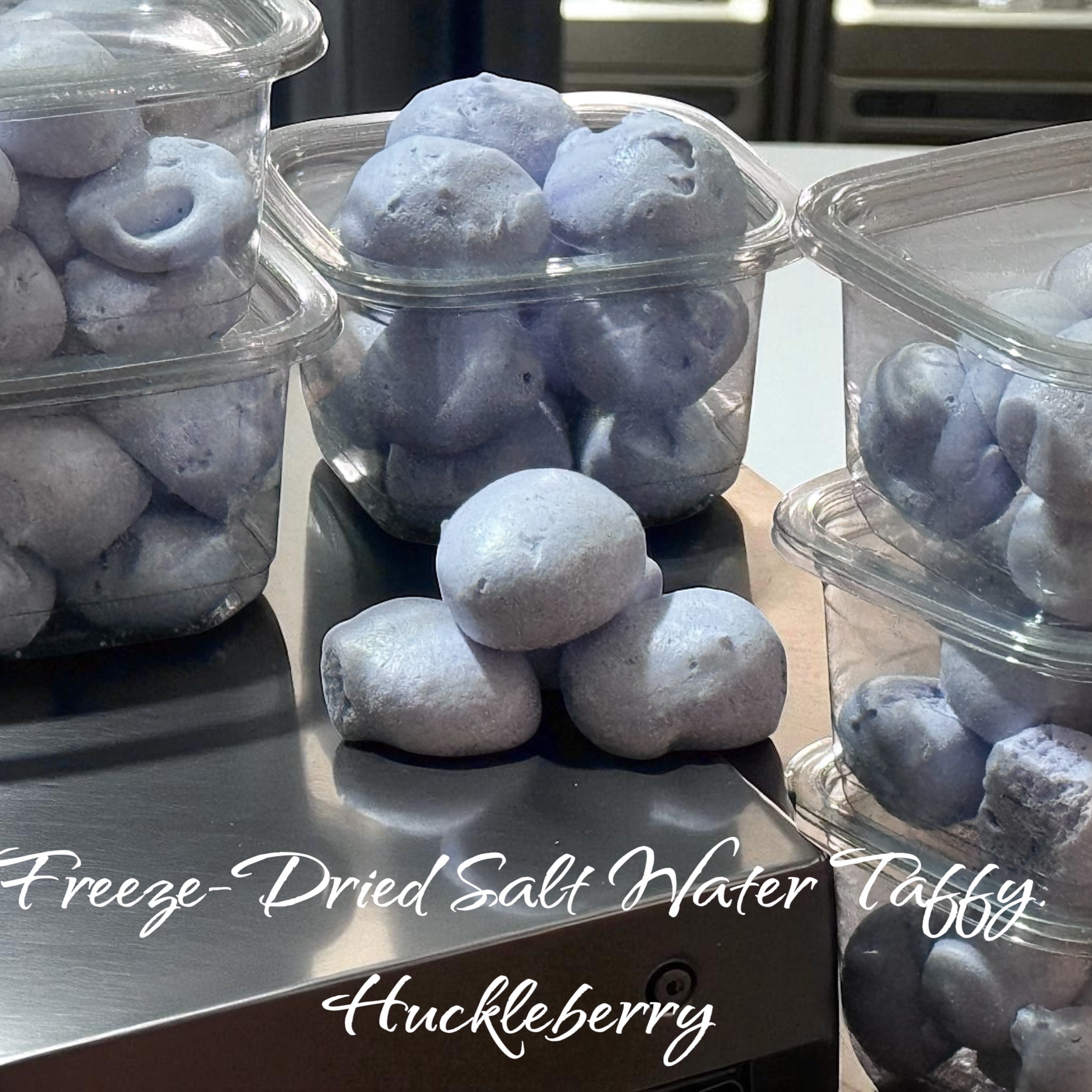Freeze -Dried Huckleberry Saltwater Taffy