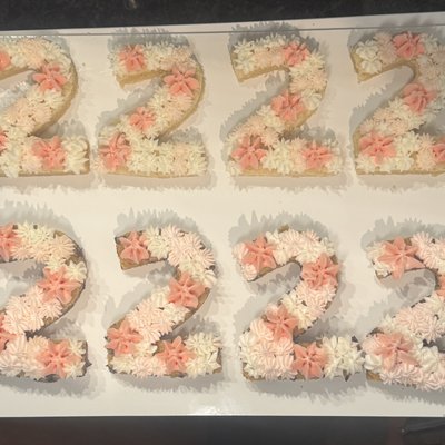 Letter/Number Individual Cookies