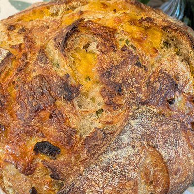 Mini Jalapeño Cheddar Sourdough Boule
