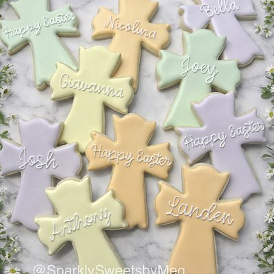 Personalized Cross Cookie 