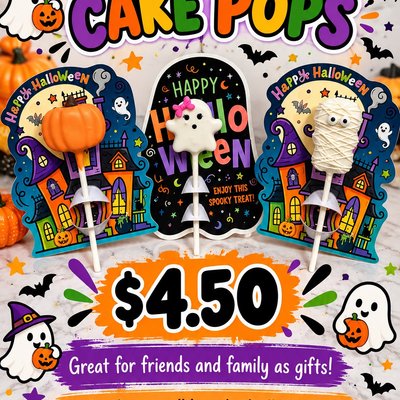 Halloween Cake Pops - Individual