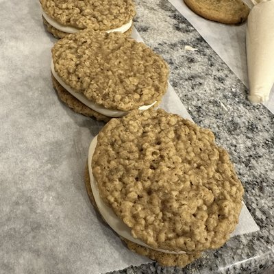 Sourdough Oatmeal Cream Pie 