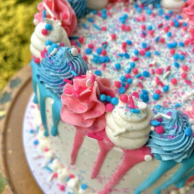 Gender Reveal Party Cake