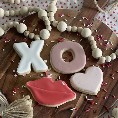 Set Of 4 Valentines Day Cookies