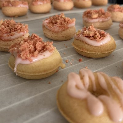 Strawberry Shortcake Mini Donuts