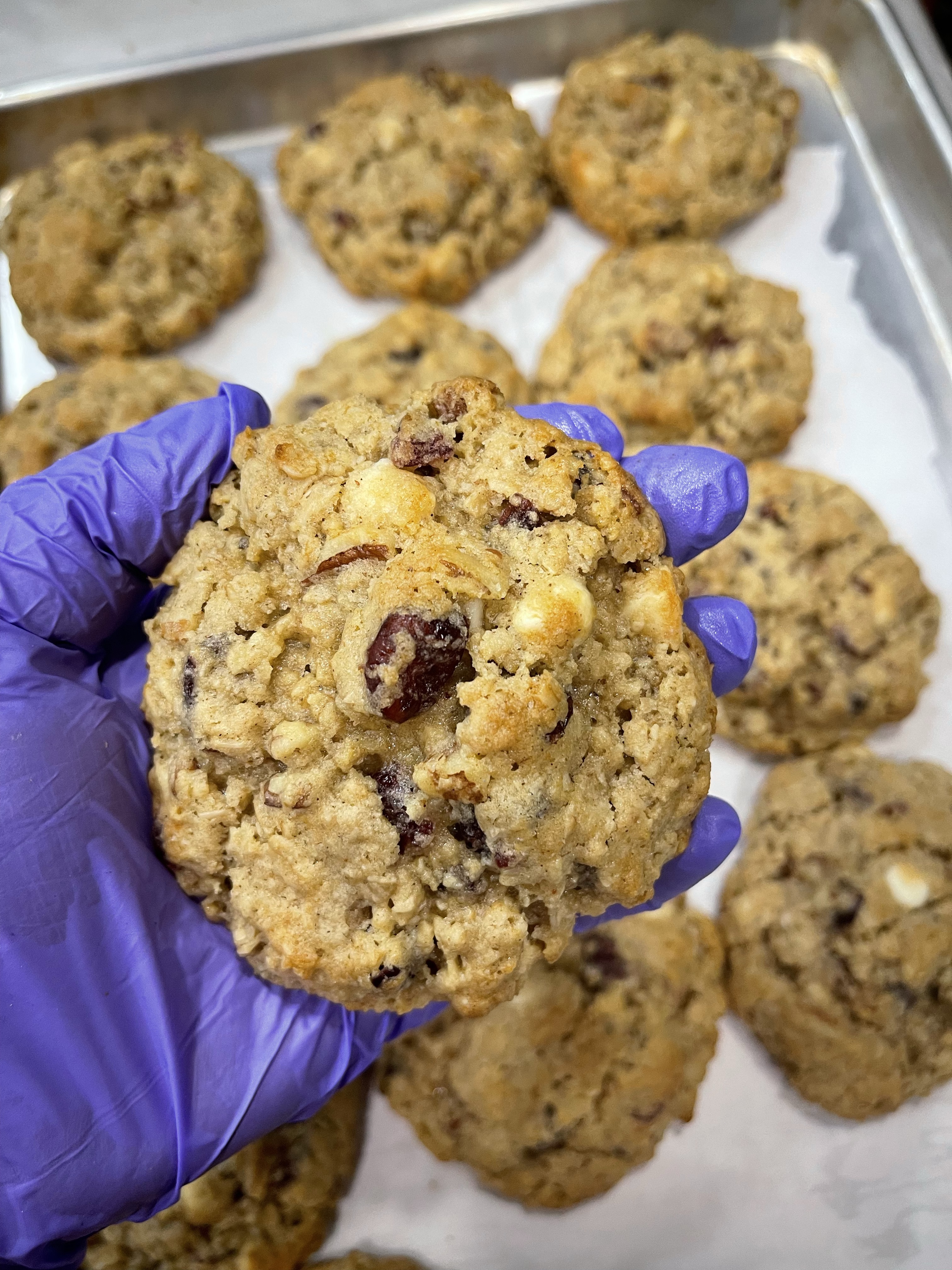 Oatmeal Cranberry Pecan White Chocolate Chip Cookies (1/2 Dozen)