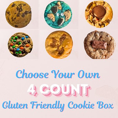 Choose Your Own Gluten Friendly Cookie Box: 4 Count