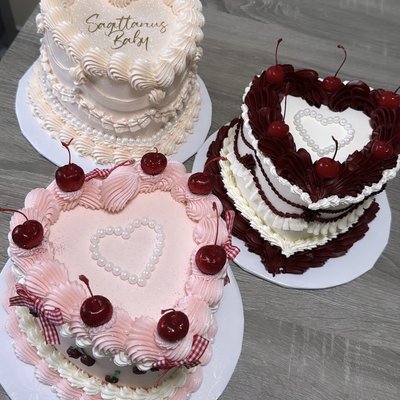 6" HEART CAKE (serves 6-10) - Please see description for more details