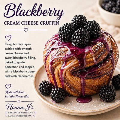 Blackberry Cruffin 
