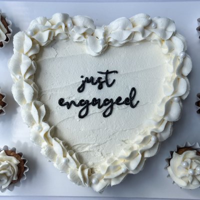 Heart Shaped Cookie Cake