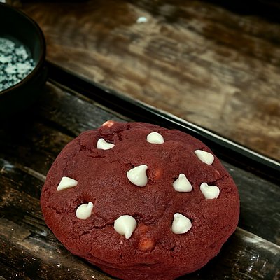 Red Velvet With White Chocolate Chip And Cream Cheese Filling