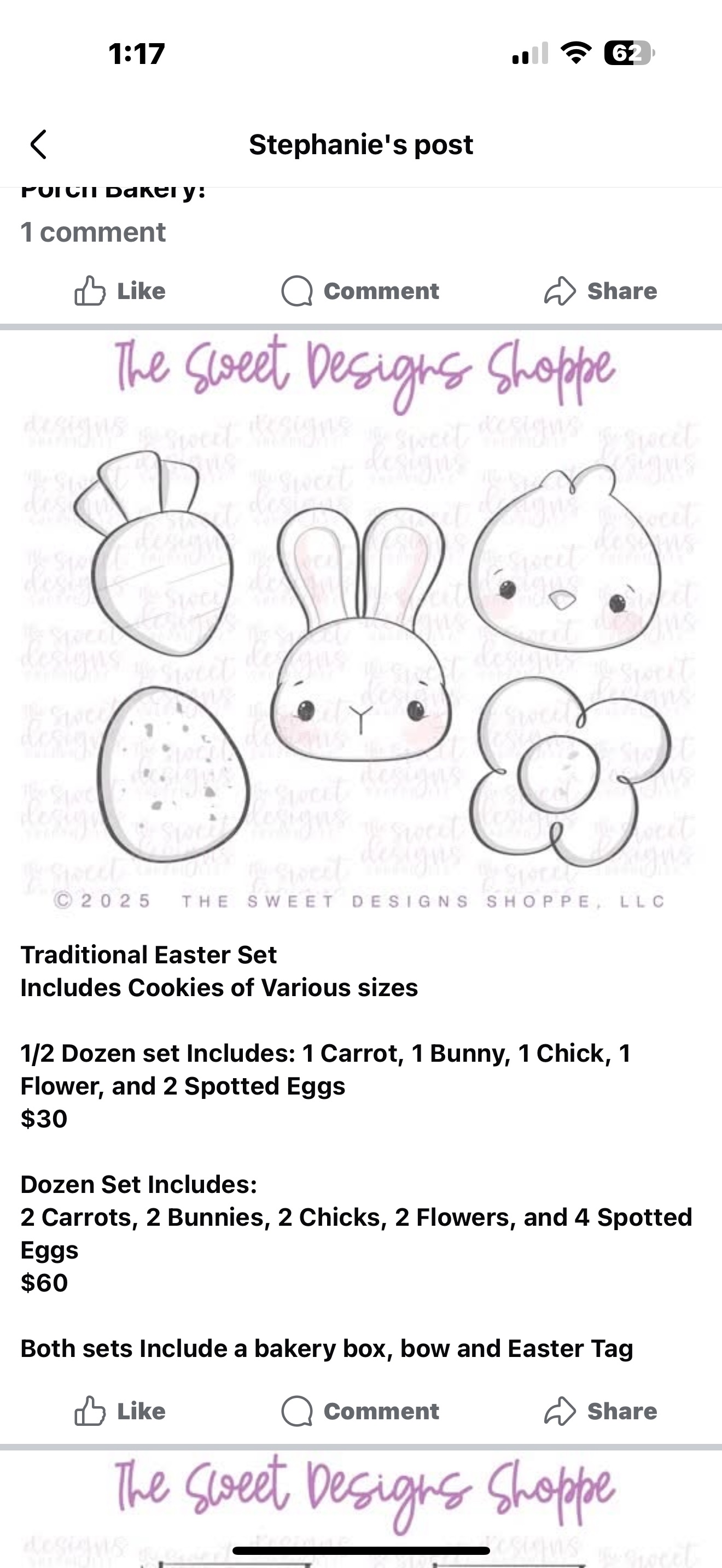 Traditional Easter Set 1/2 Dozen
