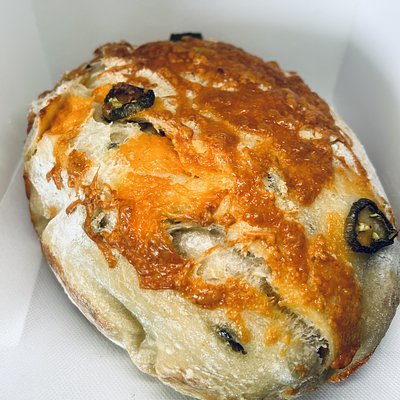 Cheesy Jalapeño Sourdough