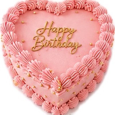 6" 1 LAYER HEART CAKE