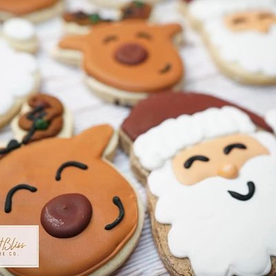 Santa And Reindeer Cookie Set 