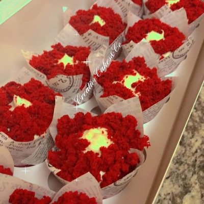  Red velvet Cupcakes  Minimum Order 2 Dozen 