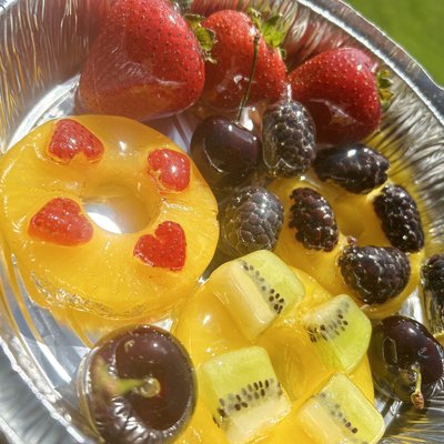Glass Candied Fruit Tray