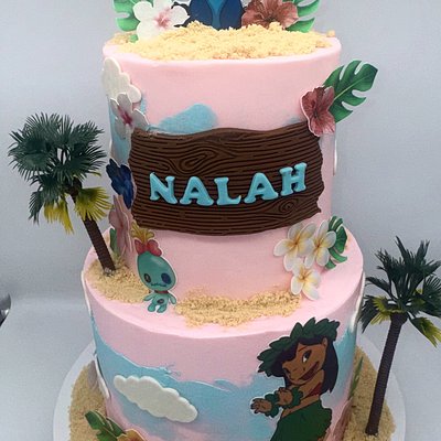 6 & 8in Two-Tiered Cake