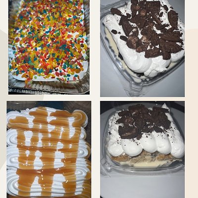 Tres Leche Pan (Coffee, Fruity Pebbles, Oreo, Strawberry Crunch) 
