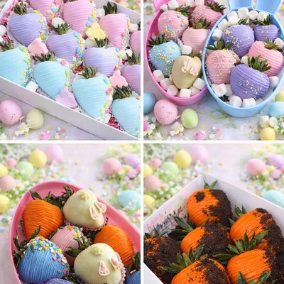 Easter Chocolate Covered Strawberries 
