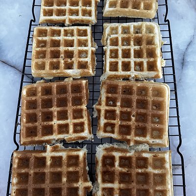One Dozen Organic Sourdough Waffles 