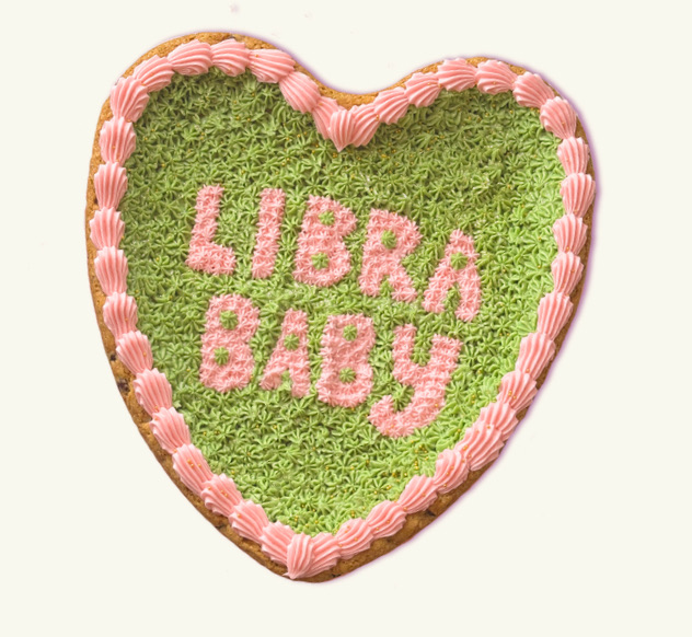 12” shag heart cookie cake