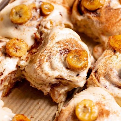 Banana Bread Cinnamon Rolls (Dozen)**
