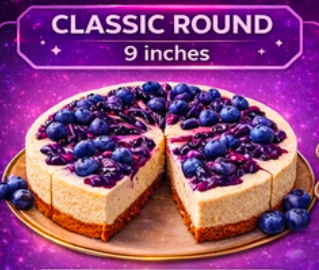 Blueberry Bliss Cheesecake Classic Round 9 Inches