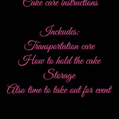 Care Instructions