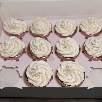 White Velvet Cupcakes