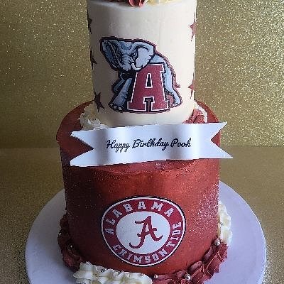 2 Tiered Cake 4in/7in Serves 25