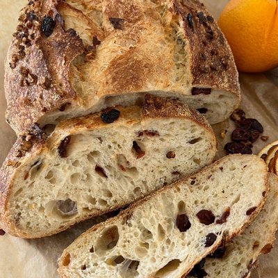 Cranberry Walnut Orange Zest Loaf 
