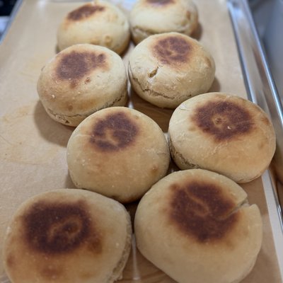 Homemade Sourdough English Muffins -Set Of 4 🍞