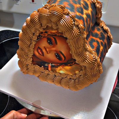 Stand Up Heart Cake