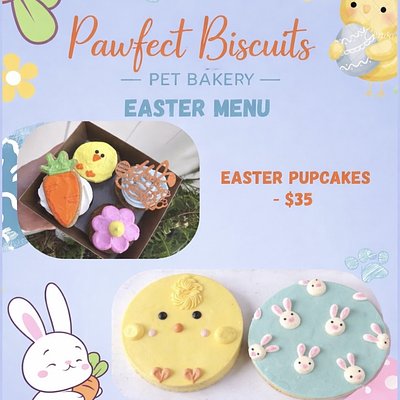 Easter Pupcakes or Bento Cake