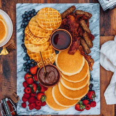 Breakfast Waffle/Pancake Charcuterie Board