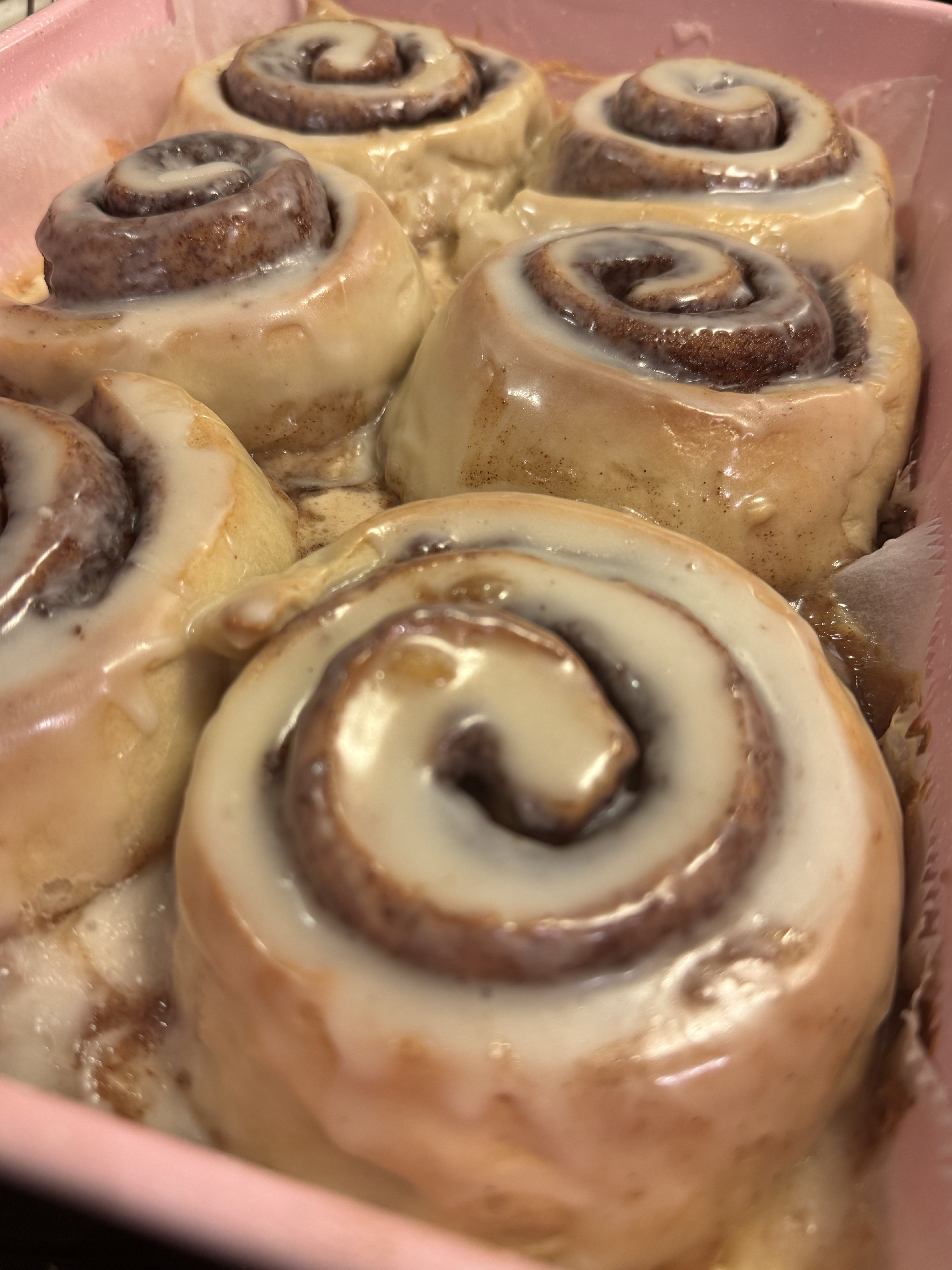Half A Dozen Cinnamon Rolls 