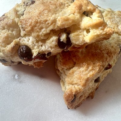 Chocolate Cranberry Scones