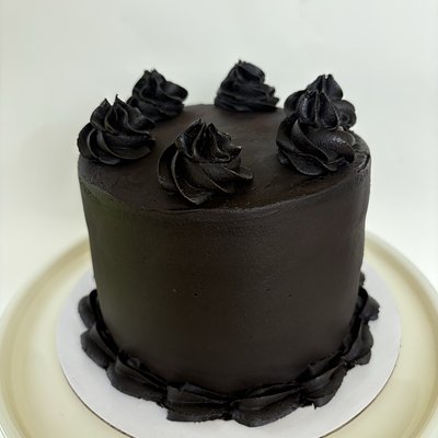 8 Inch Double Dark Chocolate Cake 