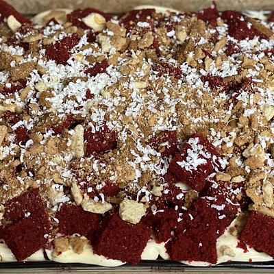 Red Velvet Banana Pudding 