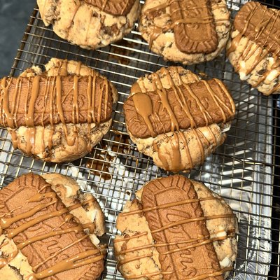 Biscoff Stuffed Cookies