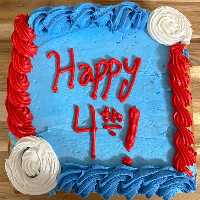 9x9 4th Of July Cookie Cakes 🍪🇺🇸