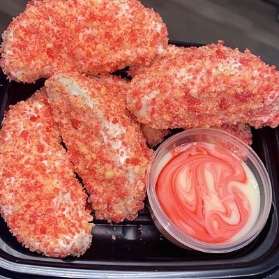 Strawberry Crunch Apples W/dip