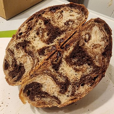 Marbled Sourdough Boule