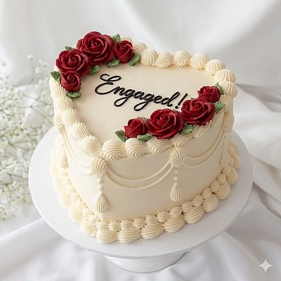 8” Luxe Heart Confection