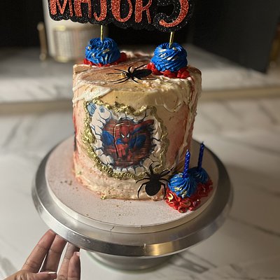 6”double Layer Round Cake W/images