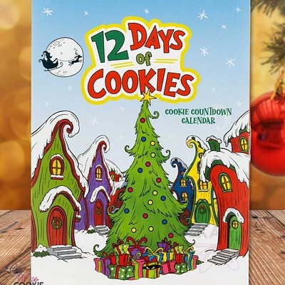 12 Days of Christmas Cookie Advent Calendar- Mean One Calendar 