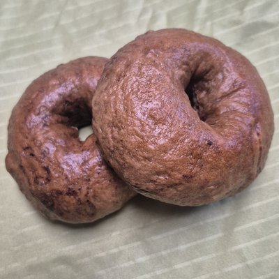 Chocolate Expresso Sourdough Bagels 