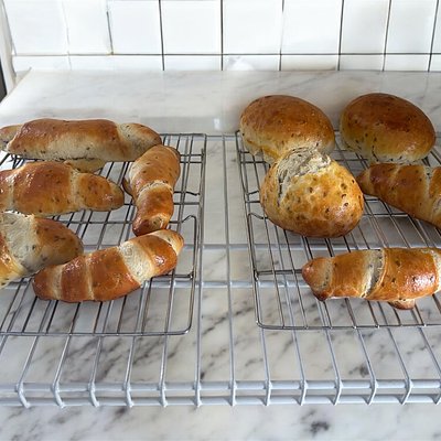 Cottage Cheese, Flax Seed And Egg White Rolls 